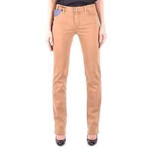 Jacob Cohen Straight Leg Women Beige Jeans